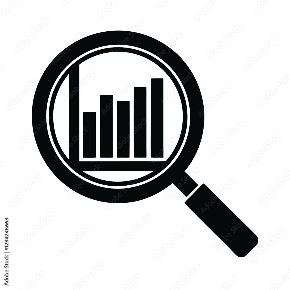 Sharp magnifying glass inspecting financial reports with clarity Sharp magnifying glass inspecting financial reports with clarity