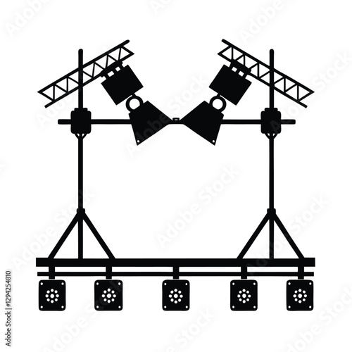 Robust lighting rig enhancing ambience for business events