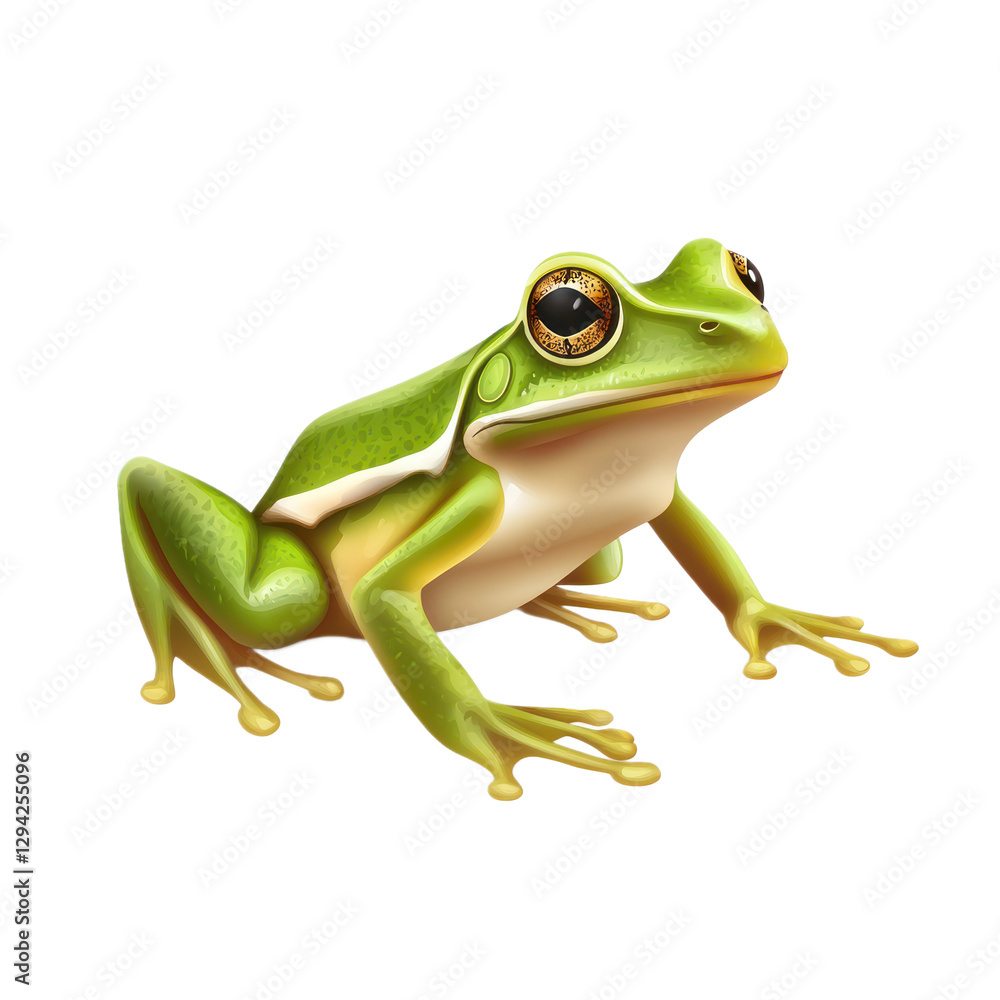 3D vector icon of Cricket frog isolated on transparency background 3D vector icon of Cricket frog isolated on transparency background