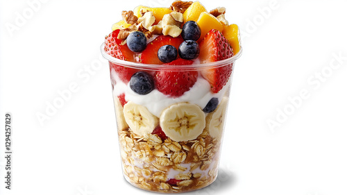fruit, food, dessert, berry, strawberry, raspberry, breakfast, sweet, healthy, cream, yogurt, bowl, fresh, muesli, red, cereal, white, milk, granola, berries, strawberries, dairy, cake, diet, blueberr