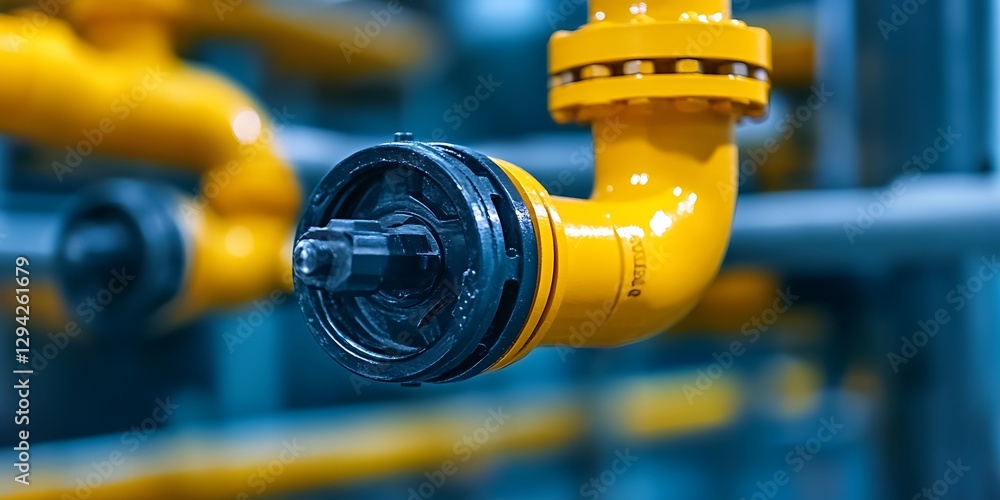 a blue and yellow pipes a blue and yellow pipes