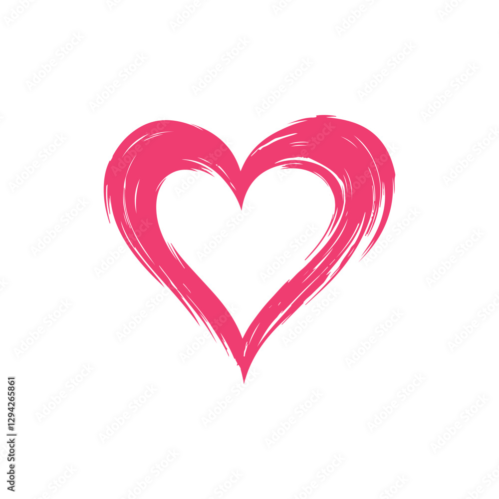 Abstract Pink Heart Icon Abstract Pink Heart Icon