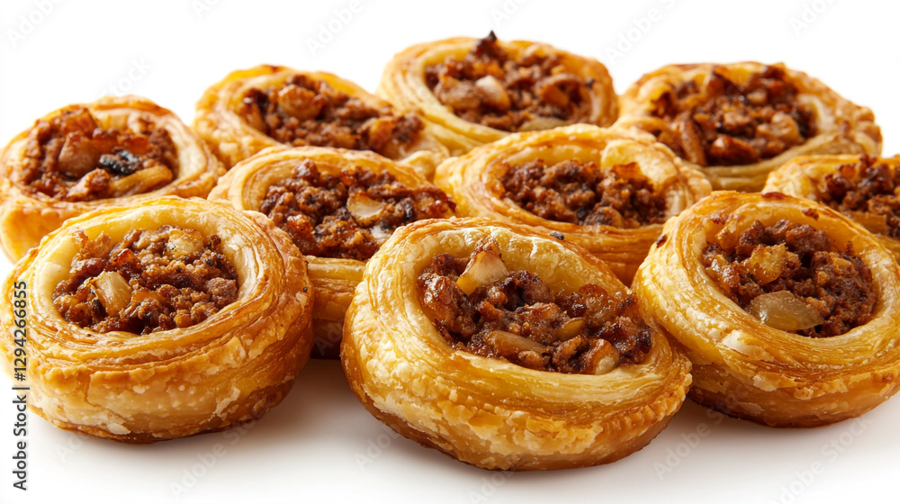 Delicious golden brown mini meat pies pastry snacks food meal dish baked tasty sweet lunch plate Delicious golden brown mini meat pies pastry snacks food meal dish baked tasty sweet lunch plate
