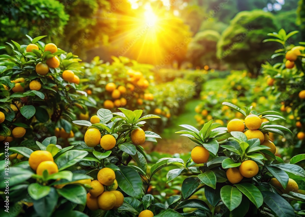 Panoramic View of Gardenia Fruit in a Traditional Chinese Herbal Medicine Garden Panoramic View of Gardenia Fruit in a Traditional Chinese Herbal Medicine Garden