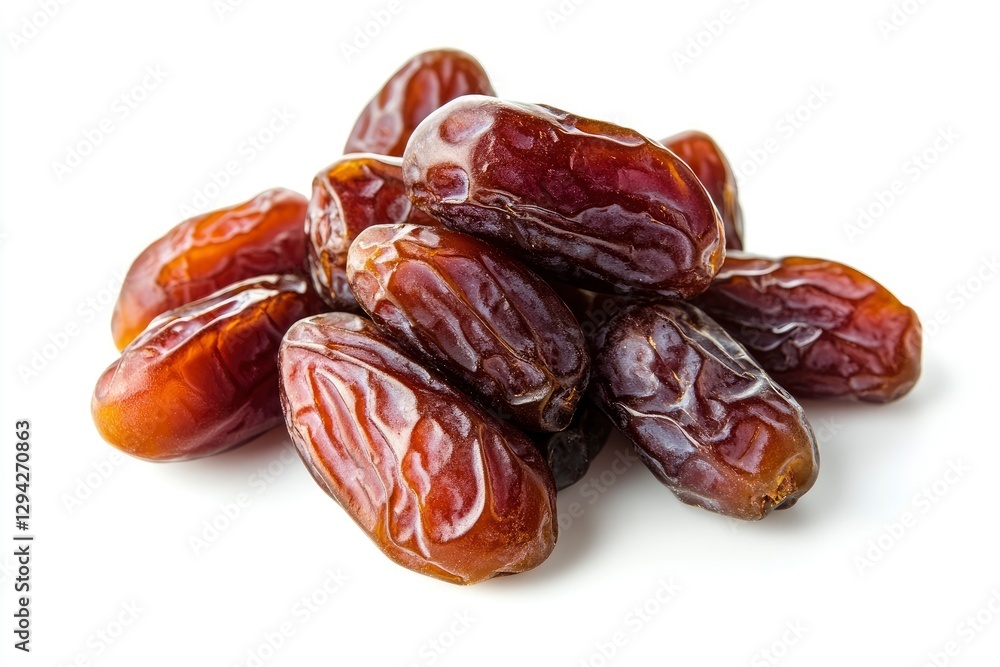 Pile of dates isolated on a white background with a clipping path Pile of dates isolated on a white background with a clipping path