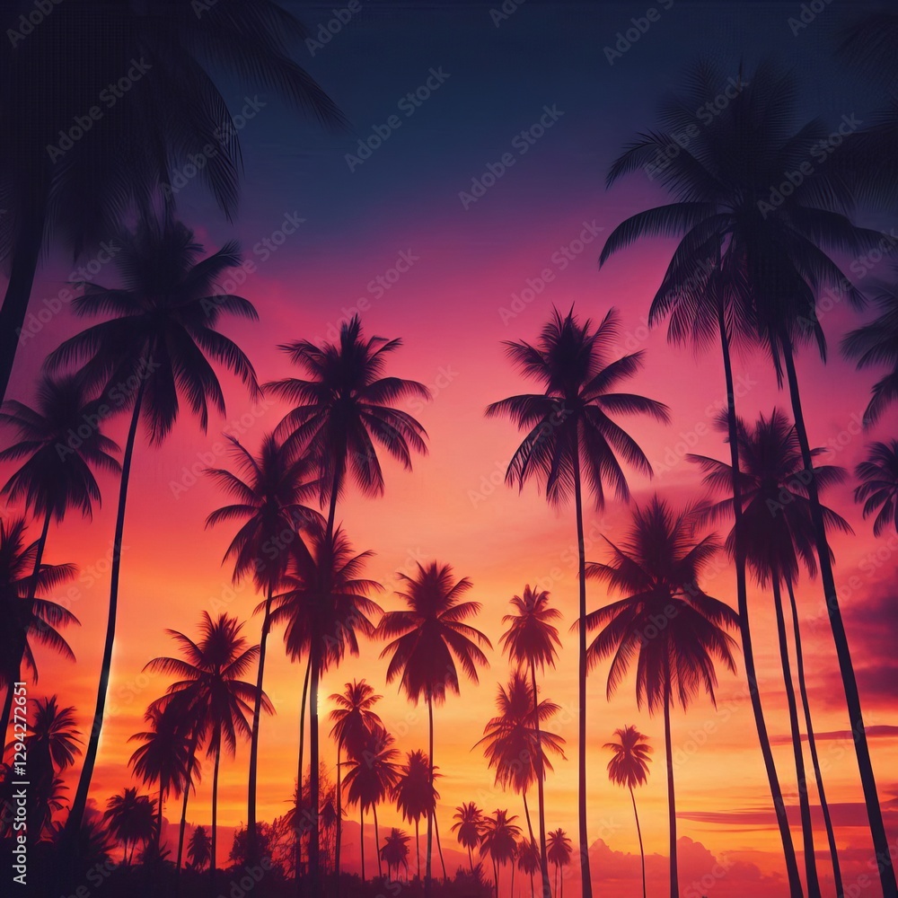 Palm Tree Silhouettes Palm Tree Silhouettes