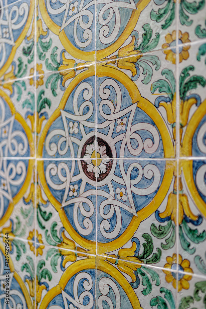Ceramic wall in Topkapi Palace, Istanbul Ceramic wall in Topkapi Palace, Istanbul