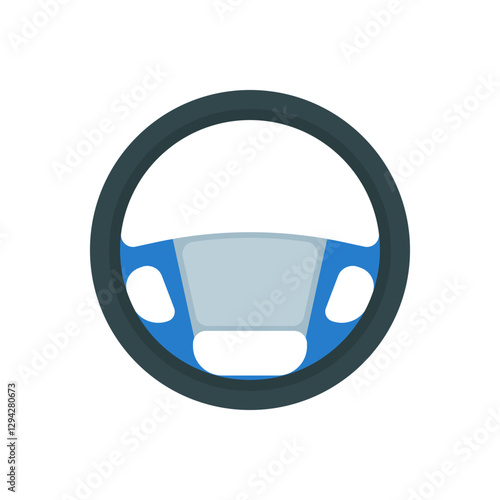 Blue Steering Wheel