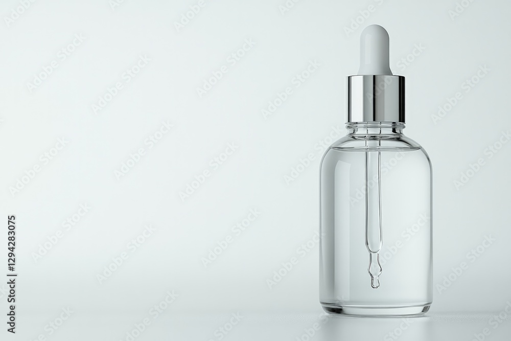 Clear glass dropper bottle showcases elegance and simplicity aga Clear glass dropper bottle showcases elegance and simplicity aga