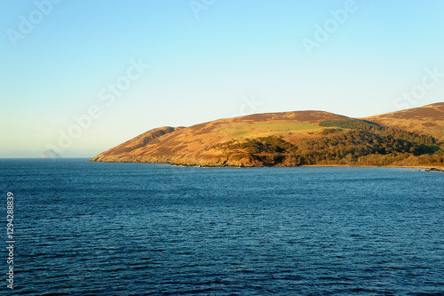 Part of the coastline of Loch Ryan, southwest Scotland