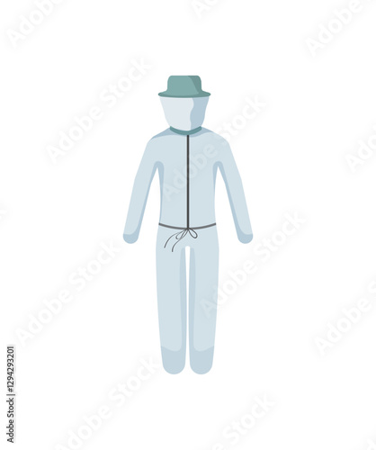 Beekeeper suit and hat for protection