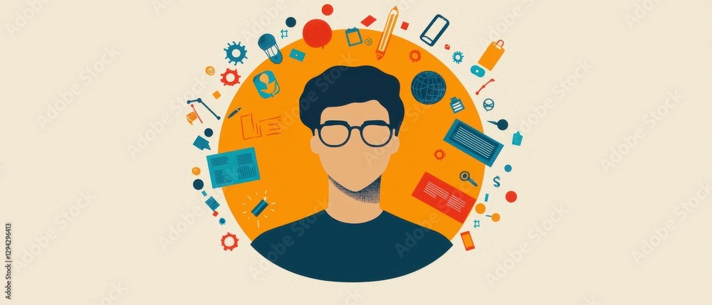 Lifelong Learning Infographics concept. Comprehensive Infographic Depicting Lifelong Learning and Professional Development Opportunities