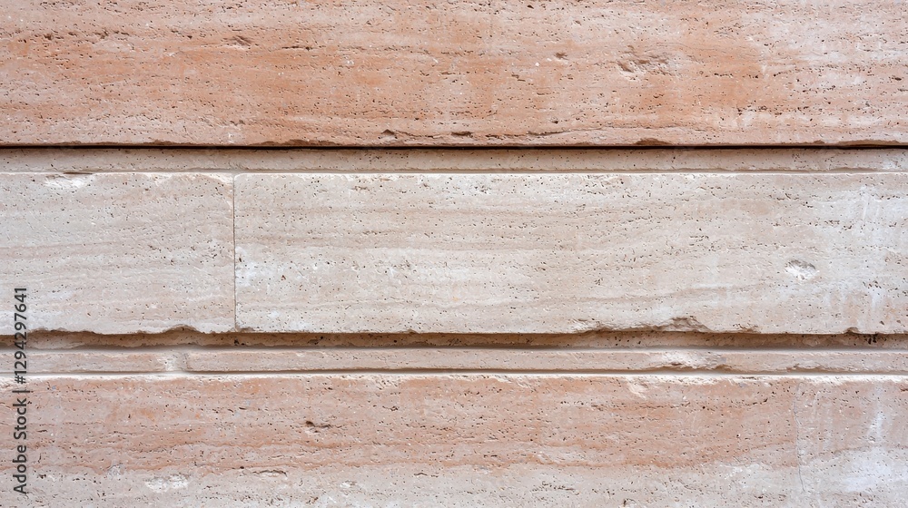 Obraz premium Beige Travertine Stone Wall Texture