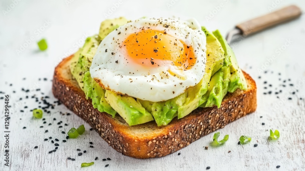 Avocado Toast: A mouthwatering photo captures the delectable allure of avocado toast. Avocado Toast: A mouthwatering photo captures the delectable allure of avocado toast.