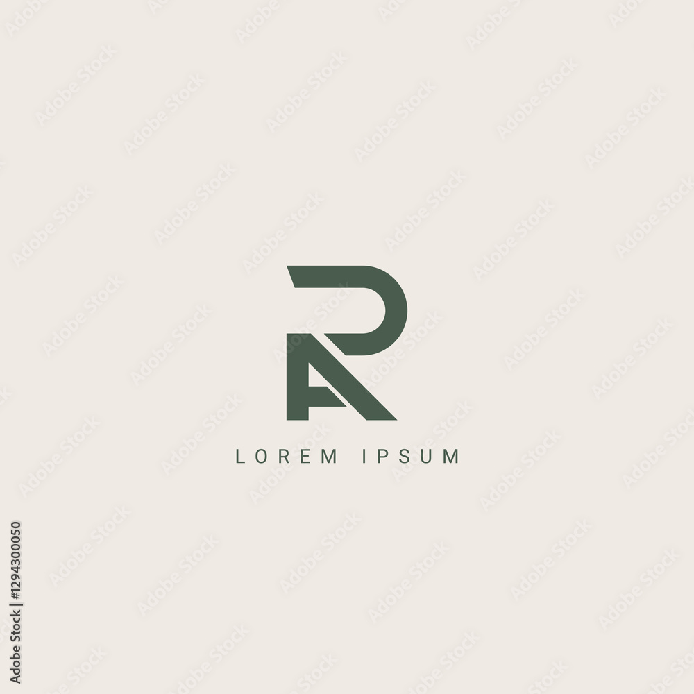 Abstract RA AR letter simple style logo design vector template Abstract RA AR letter simple style logo design vector template