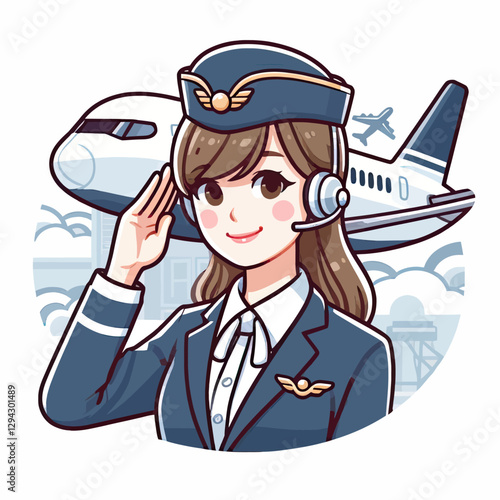 Female flight attendant (3)