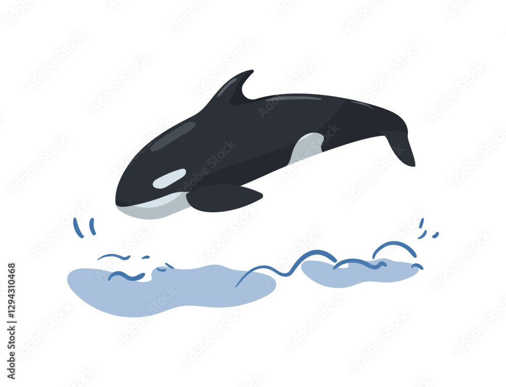 Fototapeta premium Jumping Orca