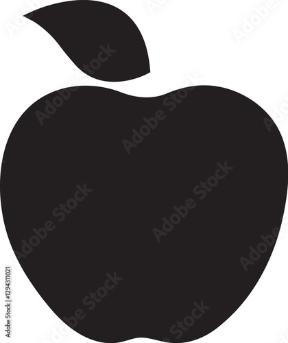 apple icon design, apple thin line design vector