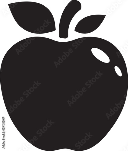 apple icon design, apple thin line design vector