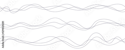 Wavy lines pattern Vector sound music wave Podcast