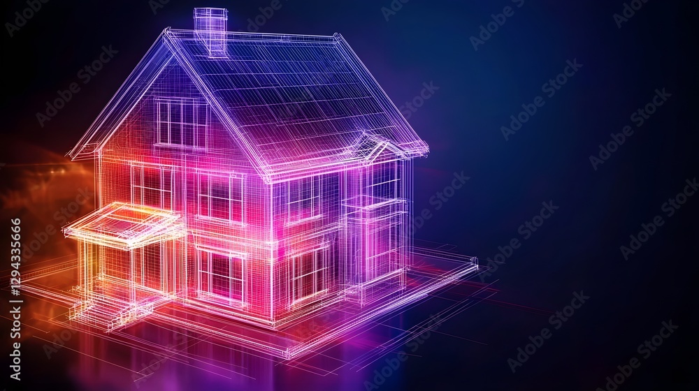 Futuristic Top Down 3D Wireframe Render of a Multilevel AI Powered Smart Home with Voice Activated Furniture Hidden Robotic Storage and Interactive Hologram Assistants Futuristic Top Down 3D Wireframe Render of a Multilevel AI Powered Smart Home with Voice Activated Furniture Hidden Robotic Storage and Interactive Hologram Assistants