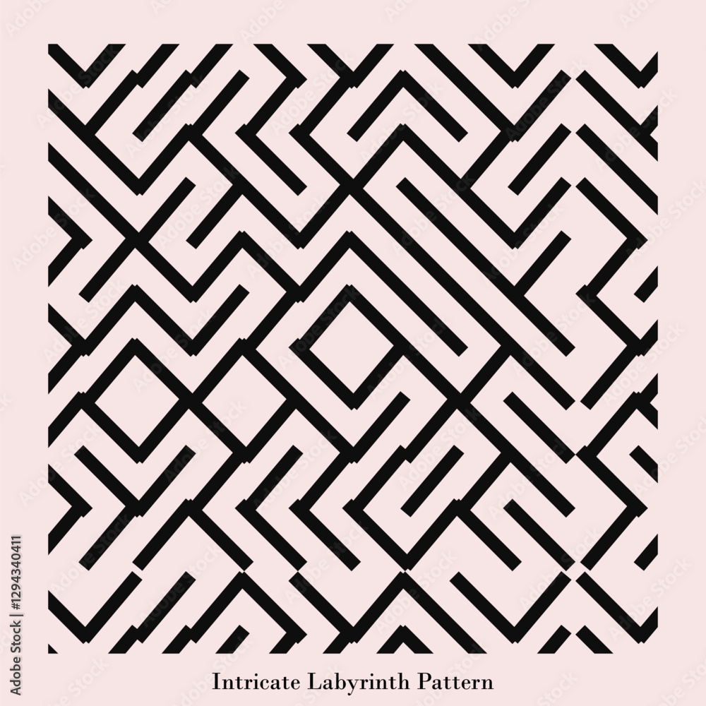 Elaborate Abstract Maze Design Elaborate Abstract Maze Design