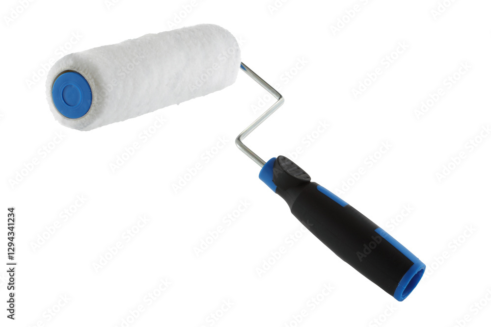 Paint roller diagonal with clipping path Paint roller diagonal with clipping path