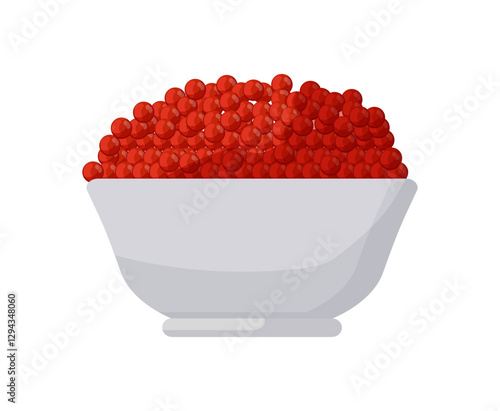 Bowl With Red Caviar