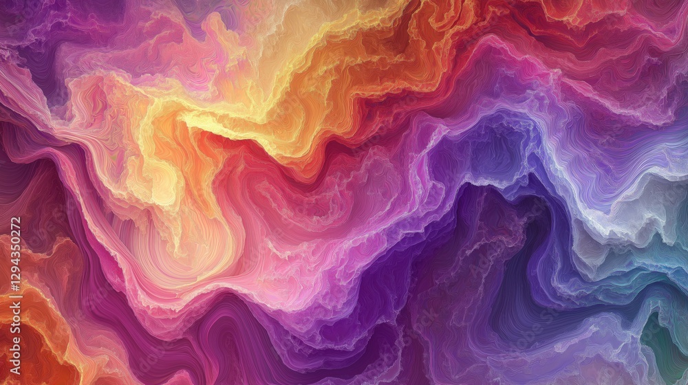 Abstract fluid mosaic design with vibrant swirling colors and soft textures Abstract fluid mosaic design with vibrant swirling colors and soft textures