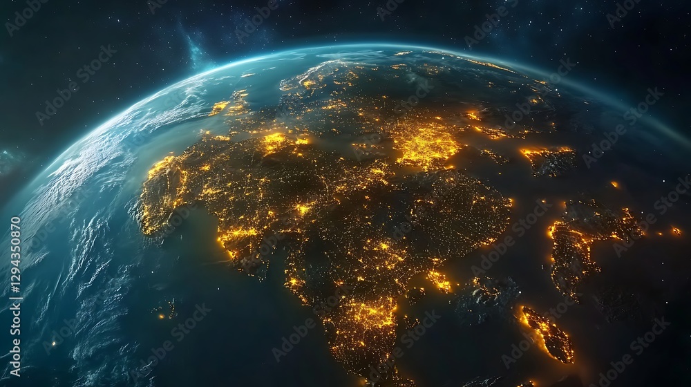 Obraz premium Digital humans interconnected global network concepts high resolution picture