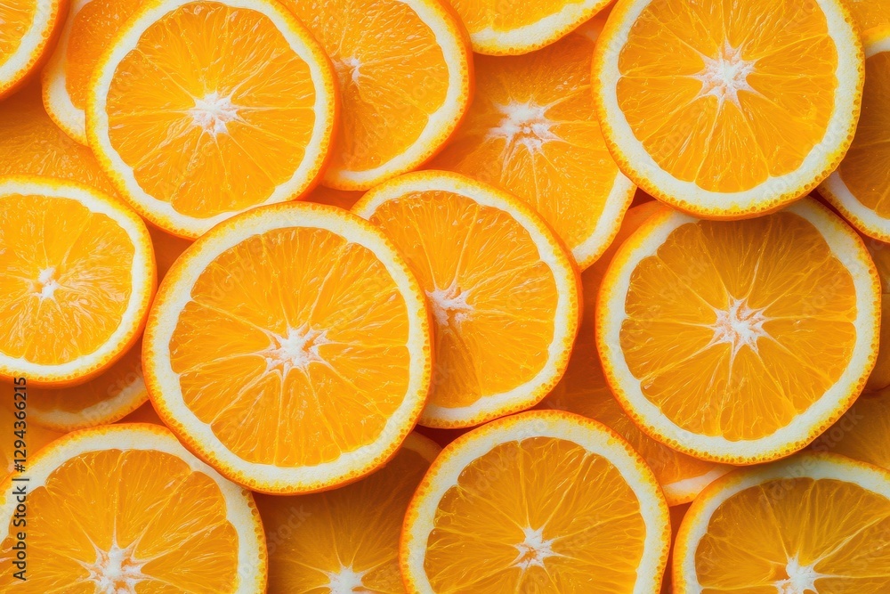 Fresh Orange Slices Seamlessly Arranged in a Bright and Vibrant Pattern Fresh Orange Slices Seamlessly Arranged in a Bright and Vibrant Pattern