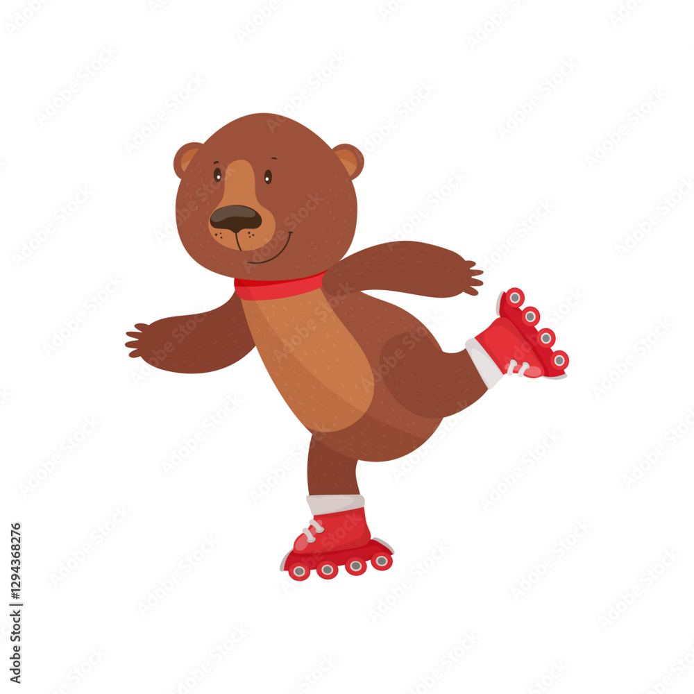 Bear on Roller Skates Bear on Roller Skates
