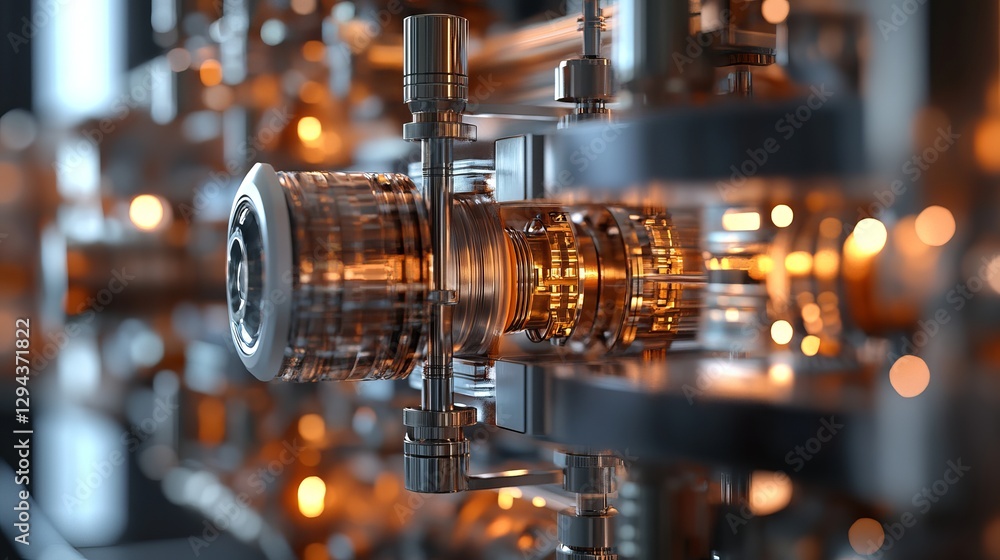 Detailed Closeup of Complex Industrial Machine Gears Precise Engineering Metallic Parts Polished Metal Industrial Technology Advanced Mechanism High Detailed Closeup of Complex Industrial Machine Gears Precise Engineering Metallic Parts Polished Metal Industrial Technology Advanced Mechanism High