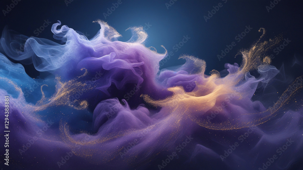 Obraz premium Cosmic Abstract Nebula Swirls