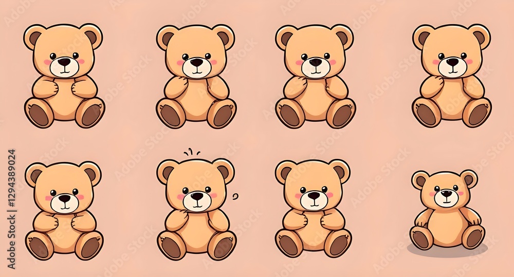 set of teddy bears set of teddy bears