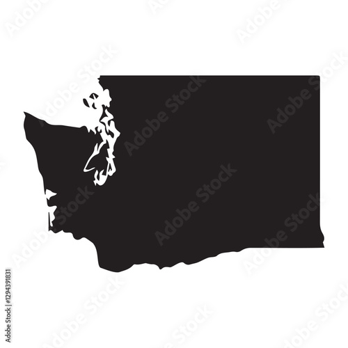 Map of Washington, D.C., USA. Washington, D. C. Map Black, United States Capital Town Border | US American City | Transparent Isolated | Variations. Modern Map - Washington D.C. USA.Vector.Transparent