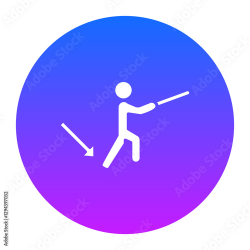 Fencing Footwork Icon