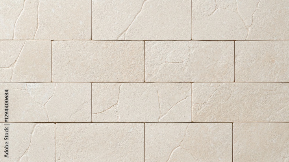 custom made wallpaper toronto digitalLight Beige Textured Wall with Block Pattern in Neutral Tones