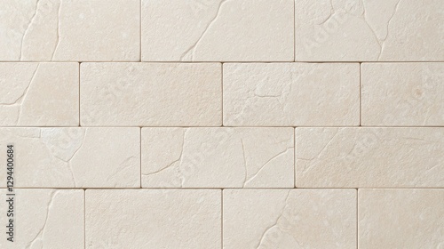 Wallpaper Mural Light Beige Textured Wall with Block Pattern in Neutral Tones Torontodigital.ca