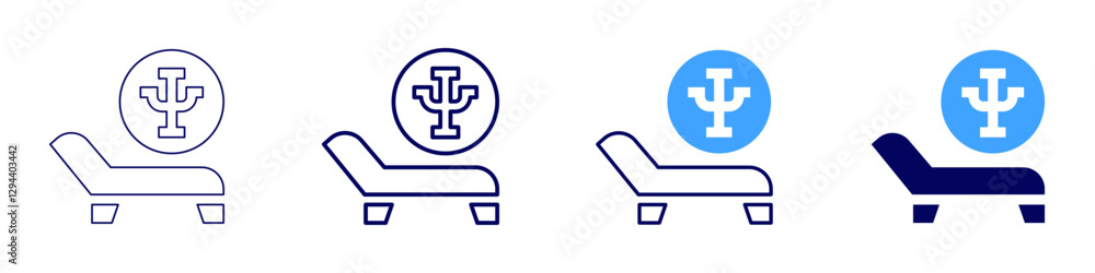 Therapy in psychology icon in 4 different styles. Thin Line, Line, Bold Line, Duotone. Duotone style. Editable stroke Therapy in psychology icon in 4 different styles. Thin Line, Line, Bold Line, Duotone. Duotone style. Editable stroke