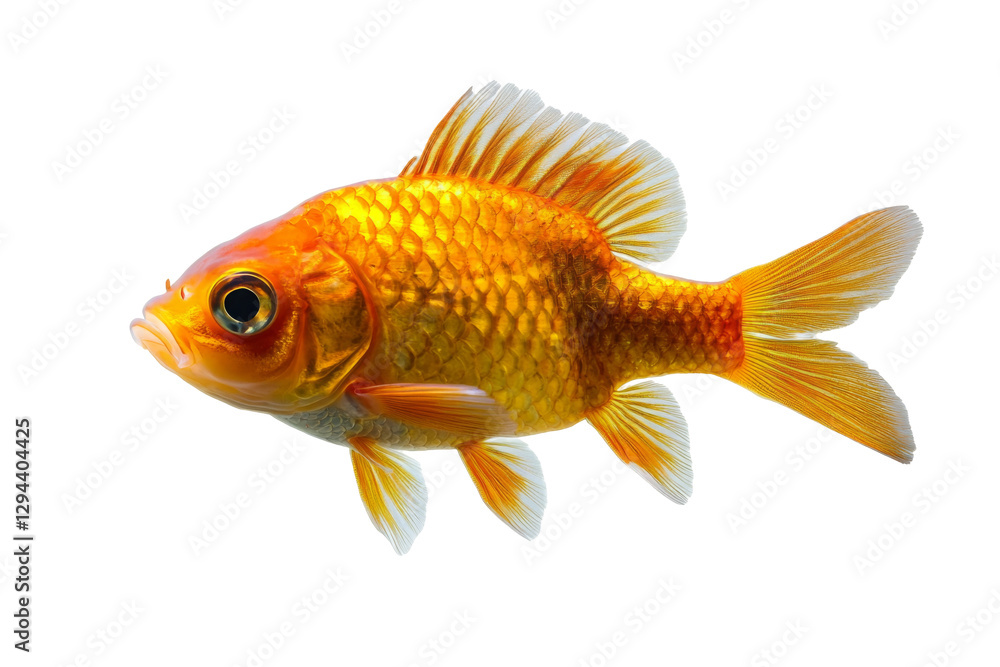 Dynamic goldfish in transparent background png format aquatic environment vibrant colors high-quality image Dynamic goldfish in transparent background png format aquatic environment vibrant colors high-quality image
