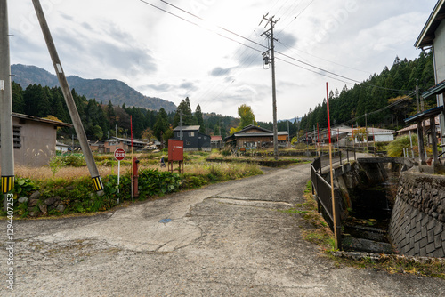 Historic old road “Salt Road” which is also a long distance hiking course and its surroundings photo