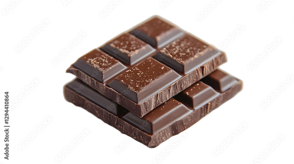 Photo Realistic Dark Chocolate Bar Sweet Treat Photo Realistic Dark Chocolate Bar Sweet Treat