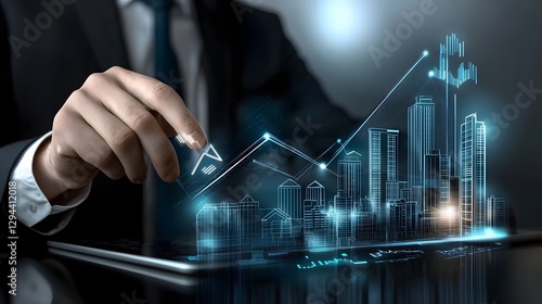 Cutting Edge Real Estate Analytics with AI Powered Holographic City Maps and Smart Investment Recommendations A Sleek Digital Environment for Data Driven Property Insights and Strategic Decision