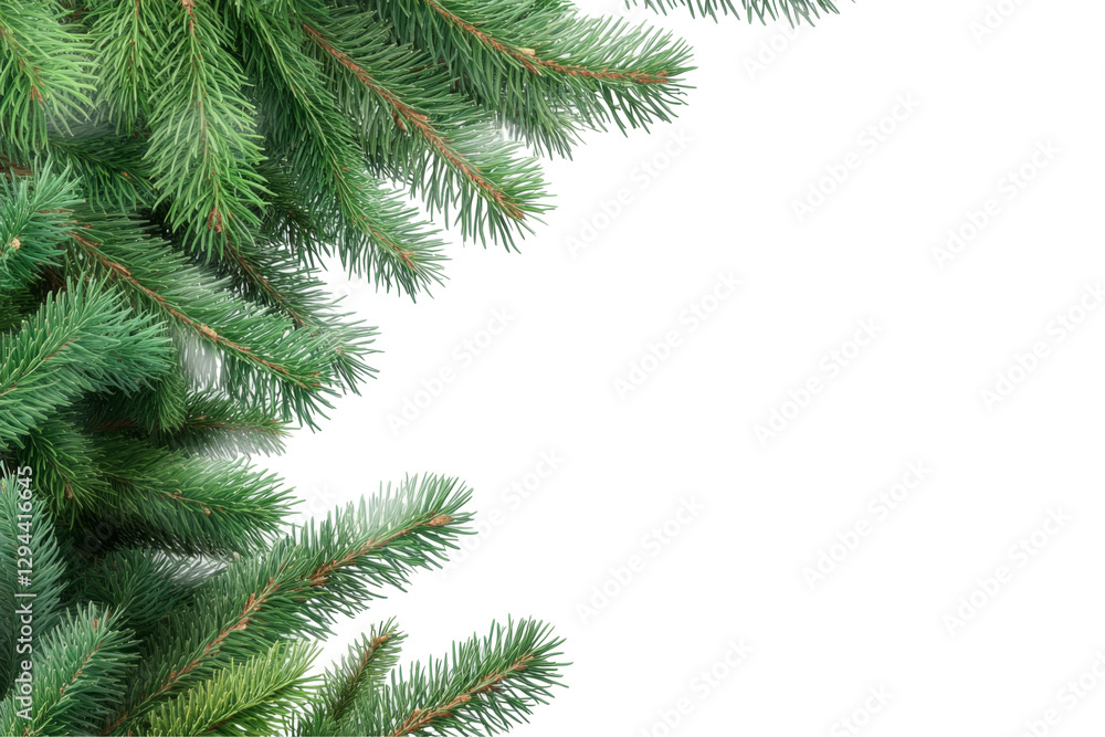 Lush green pine branches nature scene png with transparency background white space close-up fresh look Lush green pine branches nature scene png with transparency background white space close-up fresh look