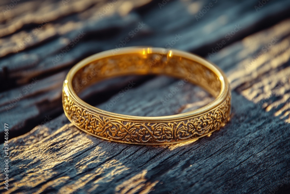 Gold Ring Close Up Gold Ring Close Up