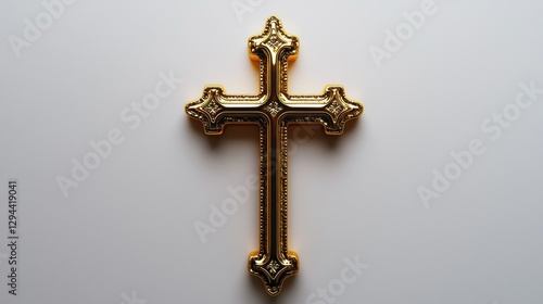 Wallpaper Mural Ornate Gold Cross on Plain Background Torontodigital.ca