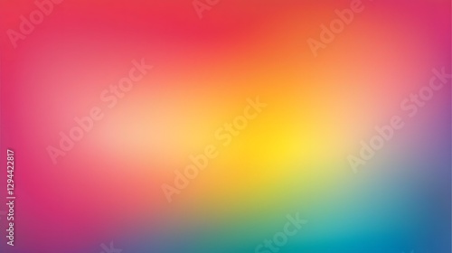 Obraz na płótnie Smooth flowing rainbow gradient background with a soft glow minimalistic yet striking symbolizing unity and of LGBTQ identity and community w salonie