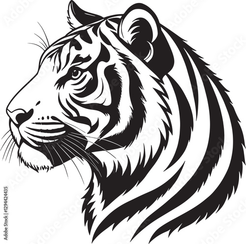 Wallpaper Mural head of tiger Torontodigital.ca