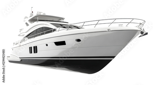 Wallpaper Mural 3D Realistic Yacht Illustration - Luxury, Travel, Ocean, Sea, Boat, Vessel, Cruise, Sailing, Vacation, Summer Torontodigital.ca